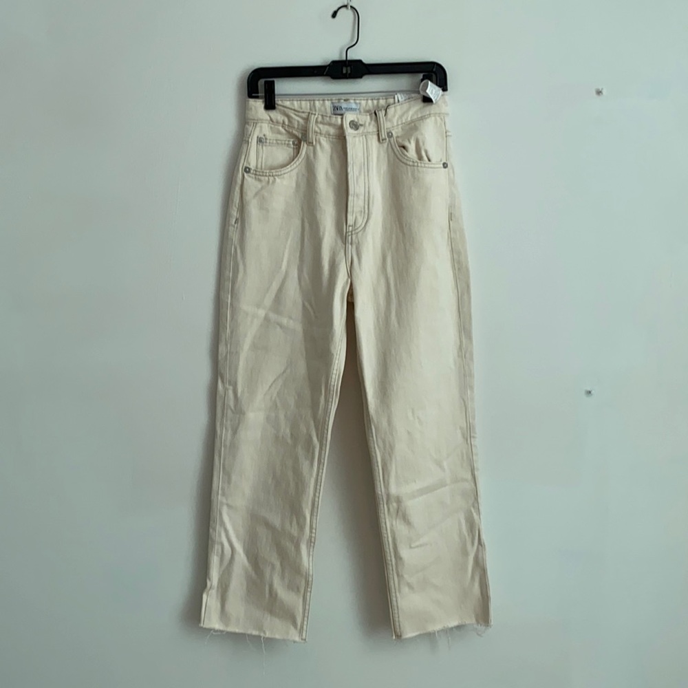 ZARA HI-RISE ANKLE LENGTH JEANS/ STRAIGHT